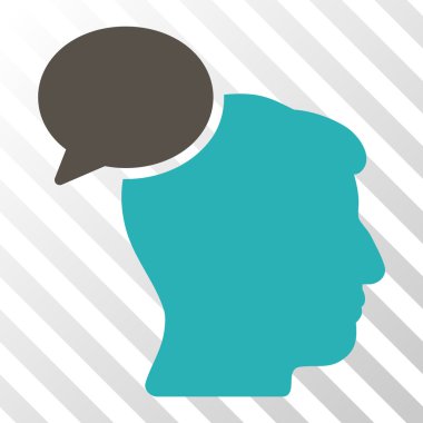 Kişi fikir vektör simgesi