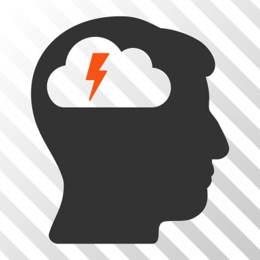 Beyin fırtınası vektör simgesi