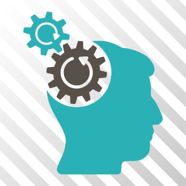 Kafa SMM döndürme vektör simgesi