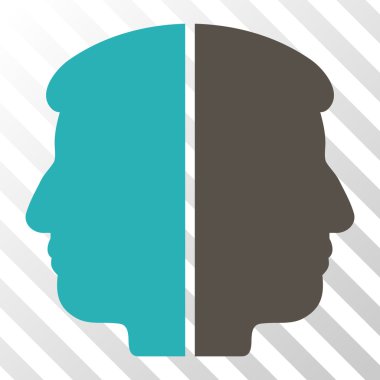 Çift yüzlü vektör simgesi