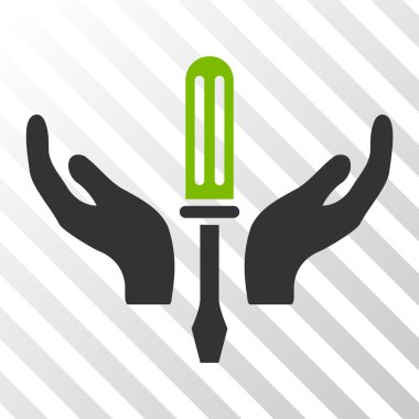 Tornavida bakım vektör simge ayarlama