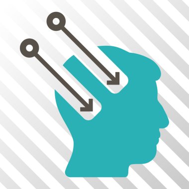 Sinirsel arayüz vektör simgesi