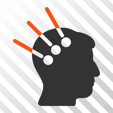 Sinirsel arayüz vektör simgesi