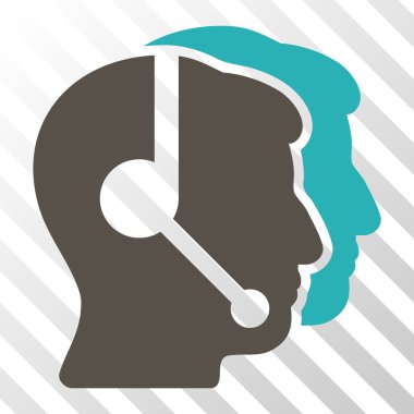 çağrı merkezi operatörleri vektör simgesi