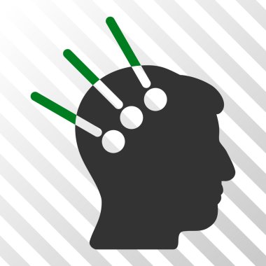 Sinirsel arayüz vektör simgesi