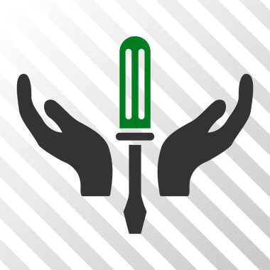 Tornavida bakım vektör simge ayarlama