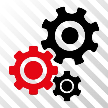 Dişli mekanizması vektör simgesi