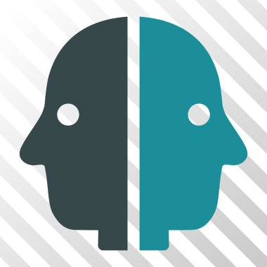 Çift yüzlü vektör simgesi