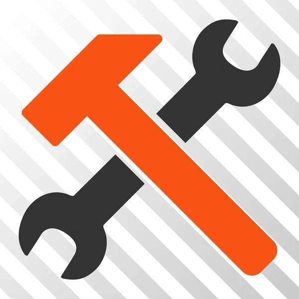 Hammer And Wrench Vector Icon — Stock Vector