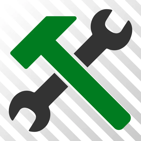 Hammer And Wrench Vector Icon — Stock Vector