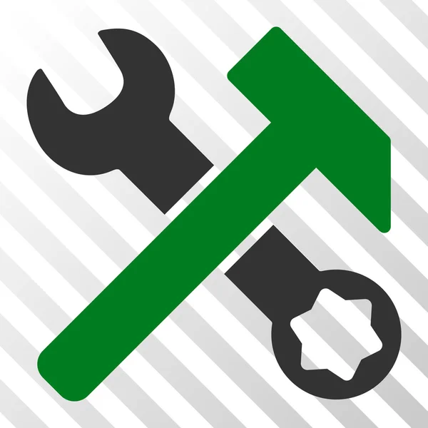 Hammer And Wrench Vector Icon — Stock Vector