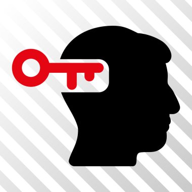 Akıl anahtar vektör simgesi