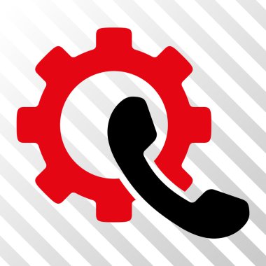 Telefon yapılandırma vektör simgesi