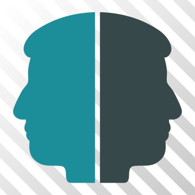 Çift yüzlü vektör simgesi