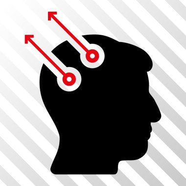 Sinirsel arayüz fişler vektör simgesi