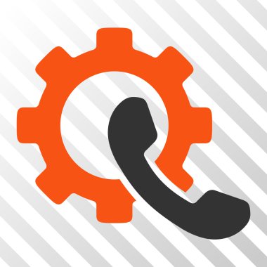 Telefon yapılandırma vektör simgesi