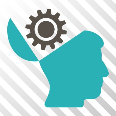 Açık kafa dişli vektör simgesi