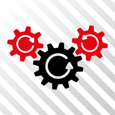 İletim tekerlekler döndürme vektör simgesi