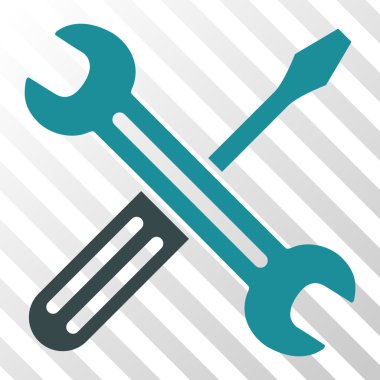 Somun anahtarı ve tornavida vektör simgesi