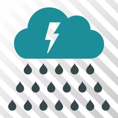 Fırtına yağmur bulutu vektör simgesi