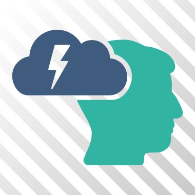 Beyin fırtınası vektör simgesi
