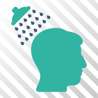 Kafa duş vektör simgesi