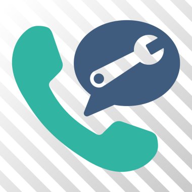 Telefon hizmeti ileti vektör simgesi