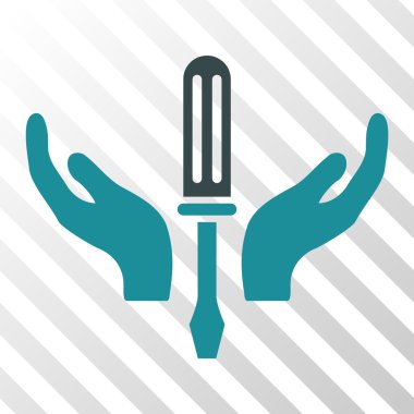 Tornavida bakım vektör simge ayarlama