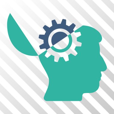 Açık fikirli dişli vektör simgesi