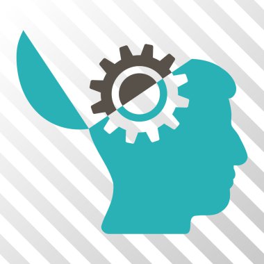 Açık fikirli dişli vektör simgesi