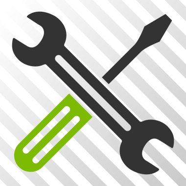 Somun anahtarı ve tornavida vektör simgesi