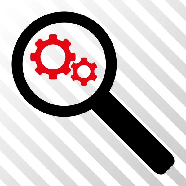 Szukaj Gears narzędzie Vector Icon — Wektor stockowy