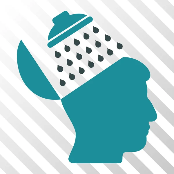 Propaganda Brain Shower Vector Icon — Stock Vector