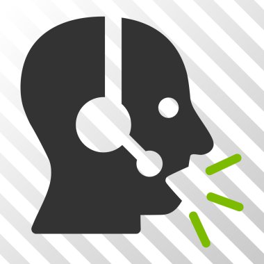 Operatör ileti vektör simgesi