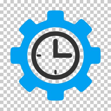 Zaman kurulum dişli vektör simgesi