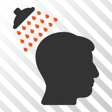 Kafa duş vektör simgesi