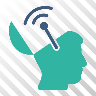 Açık beyin radyo arayüzü vektör simgesi