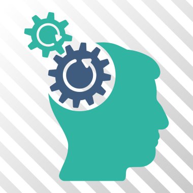 Kafa SMM döndürme vektör simgesi