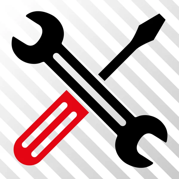 Spanner And Screwdriver Vector Icon — Stock Vector