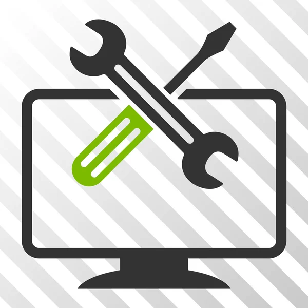 Ícone de vetor de ferramentas de computador —  Vetores de Stock