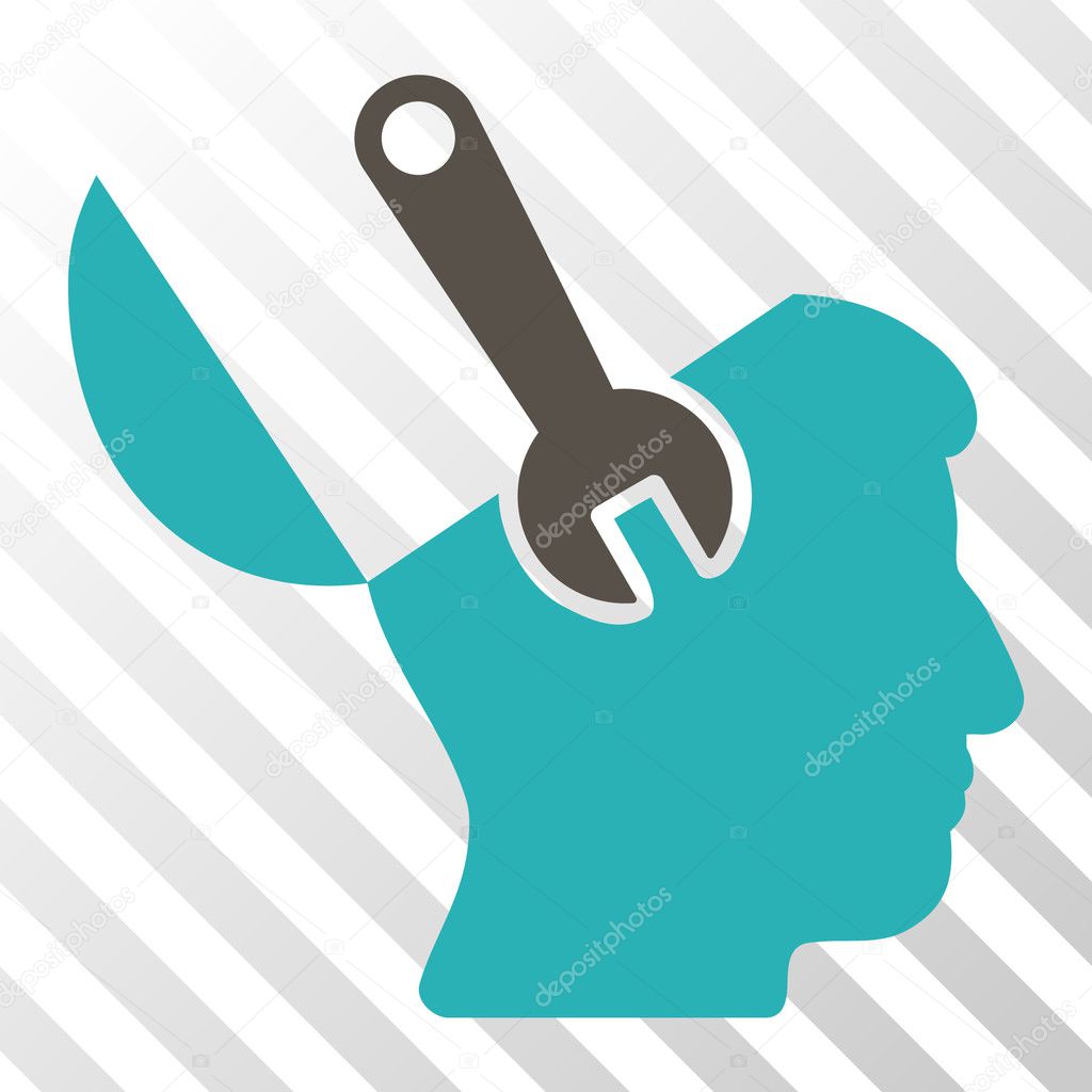 Mind Wrench Surgery Vector Icon