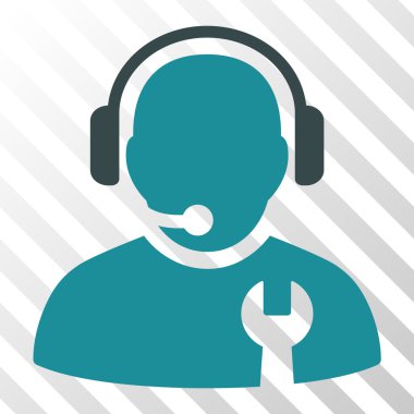 Hizmet operatör vektör simgesi