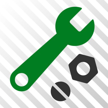 İngiliz anahtarı ve fındık vektör simgesi