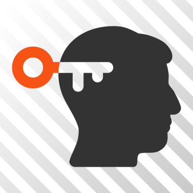 Zihin anahtar vektör simgesi