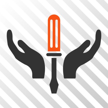 Tornavida bakım vektör simge ayarlama