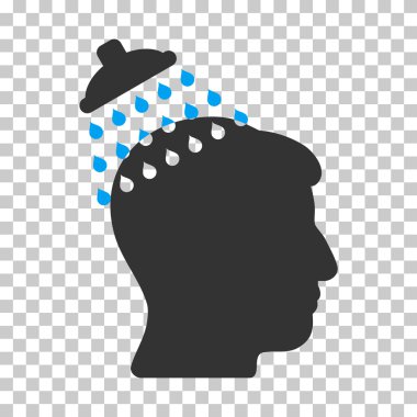 Kafa duş vektör simgesi