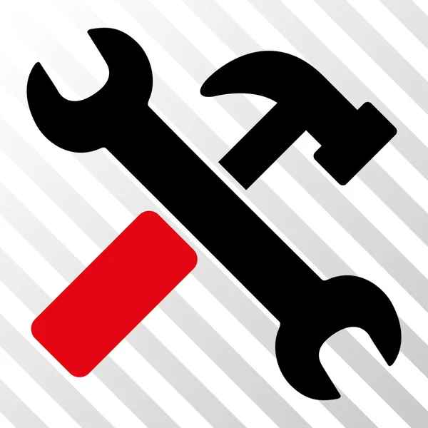 Hammer And Wrench Vector Icon — Stock Vector