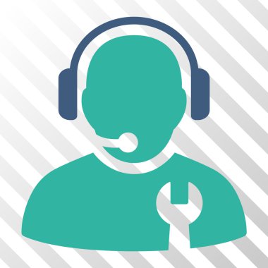 Hizmet operatör vektör simgesi