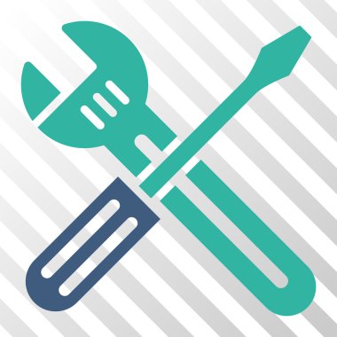 Somun anahtarı ve tornavida vektör simgesi