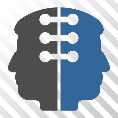 Vektör simge çift kafa arabirimi